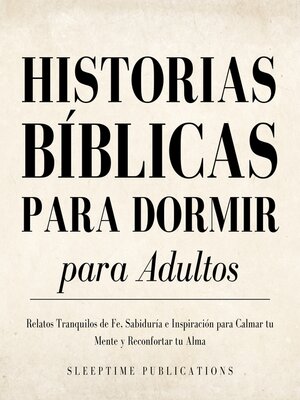 cover image of Historias Bíblicas para Dormir para Adultos